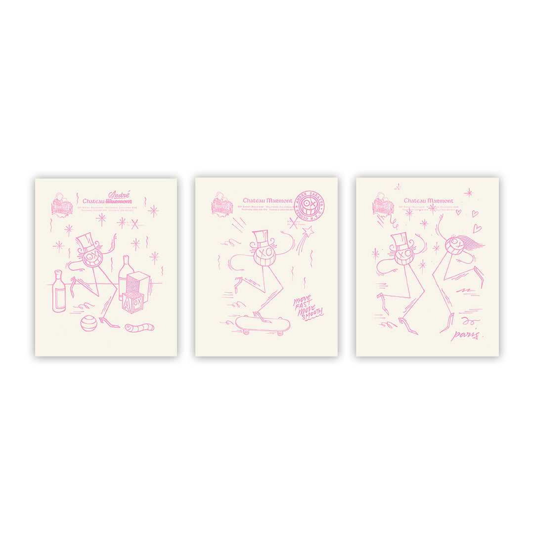 Château André set - Pink variant, 2022- Beige, pink by Mr. Andre