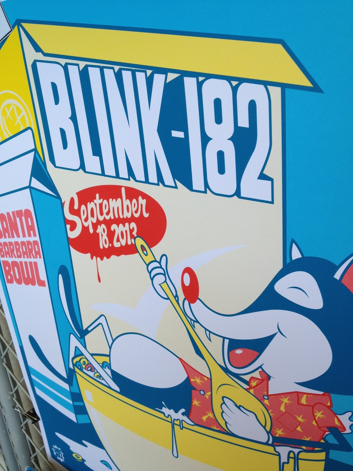 Blink 182 - Santa Barbara Bowl by Dabs Myla