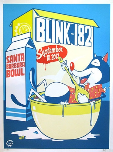 Blink 182 - Santa Barbara Bowl by Dabs Myla