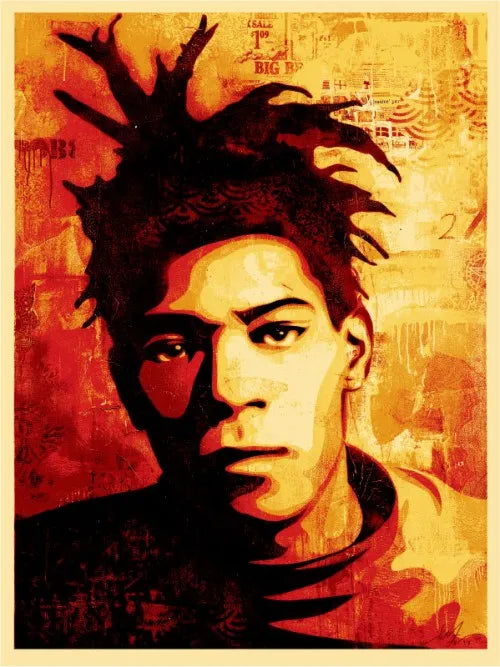 Basquiat Canvas by Shepard Fairey