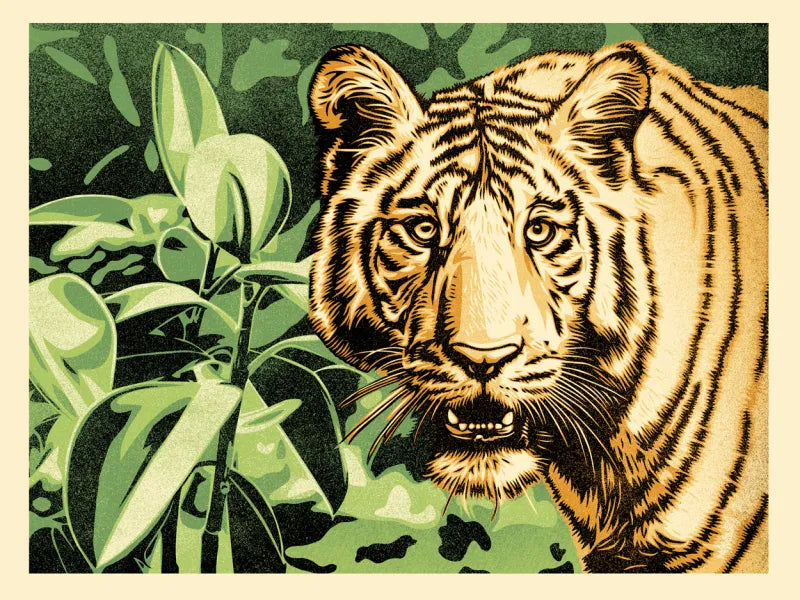 Grace and Power Under Pressure (Green) by Shepard Fairey
