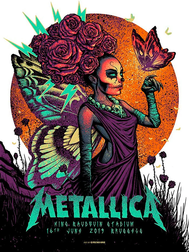 Metallica Brussels - AP Purple Variant by Munk One