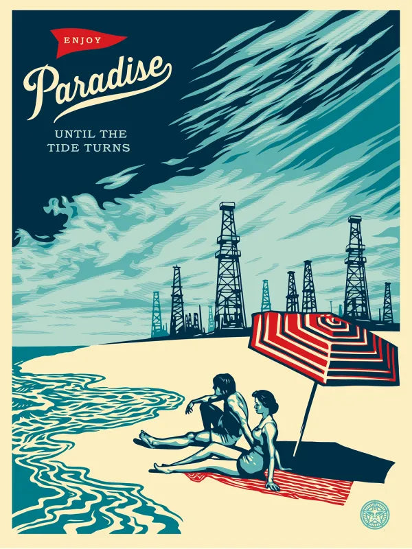 Paradise Turns by Shepard Fairey