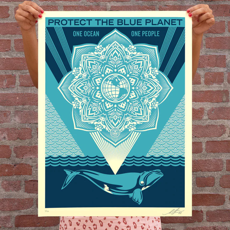 Protect the Blue Planet by Shepard Fairey