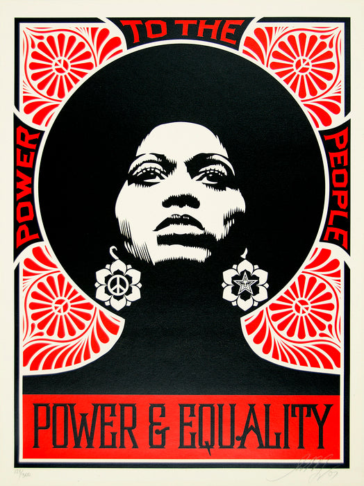 Afrocentric (Red) by Shepard Fairey