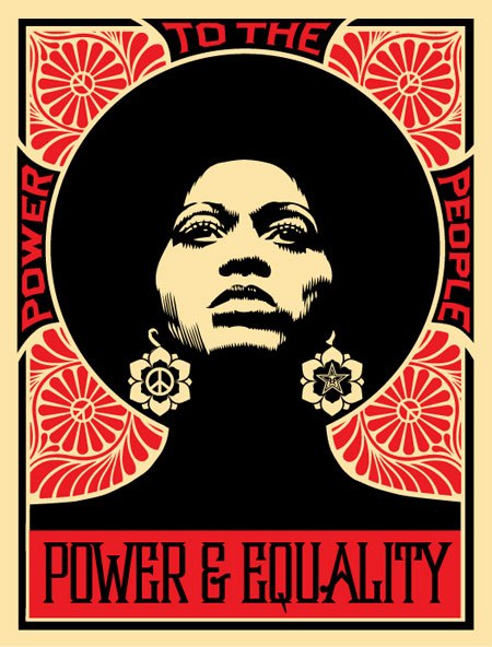 Afrocentric (Red) by Shepard Fairey