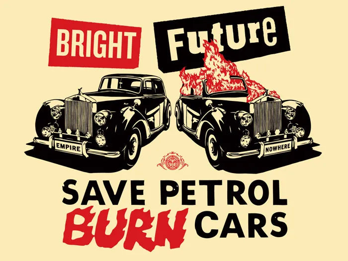 Bright Future (Save Petrol Burn Cars) by Shepard Fairey