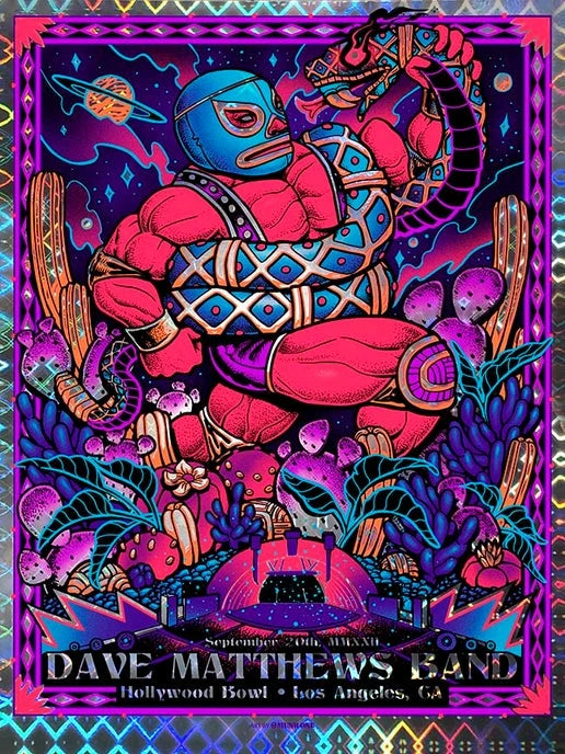 Dave Matthews Band - Purple Variant AP (Diamond Foil Stock) by Munk One
