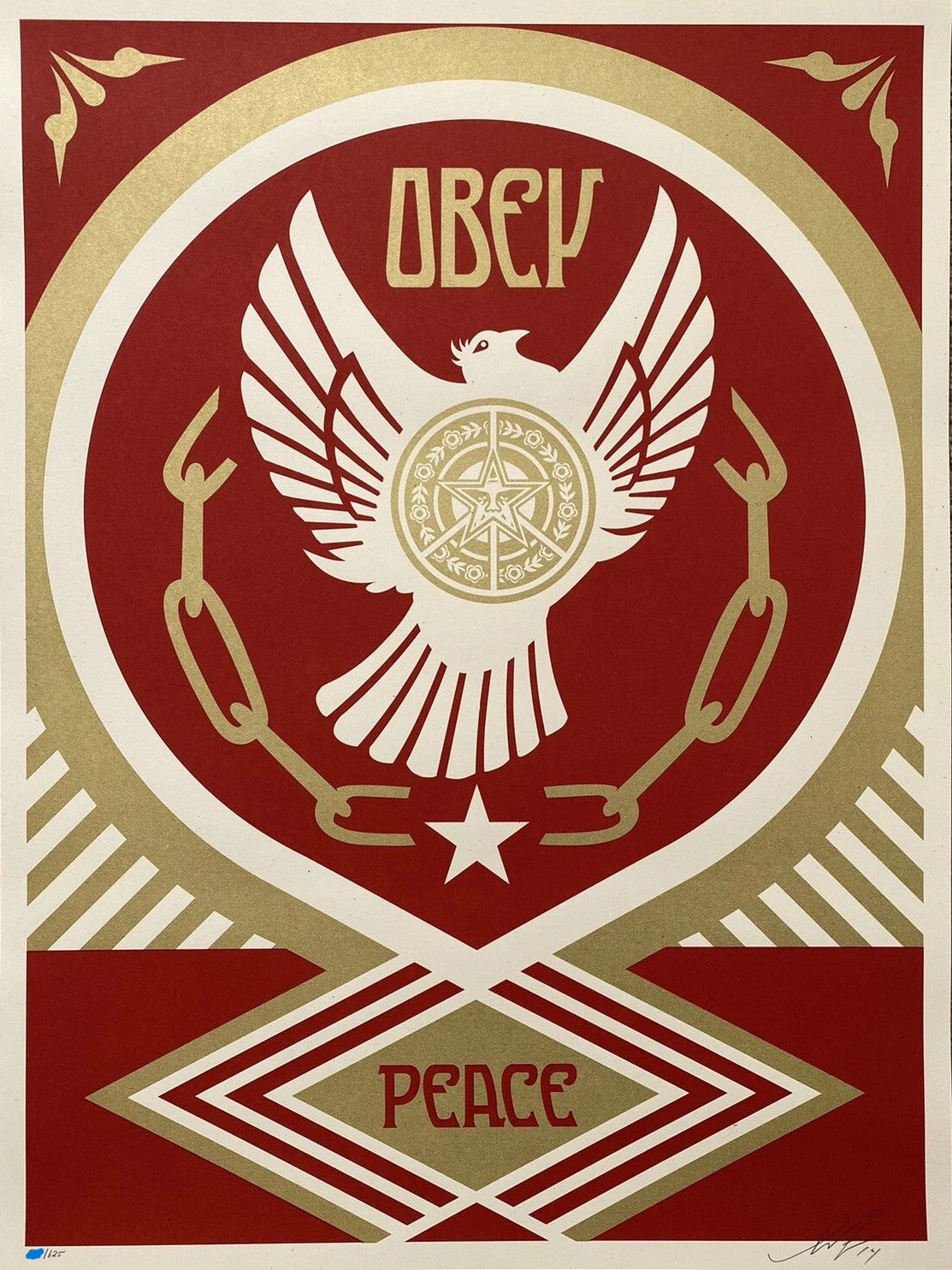 Peace & Freedom Holiday Dove by Shepard Fairey
