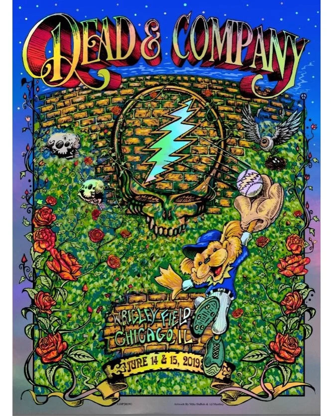 Dead & Company Chicago Wrigley 17 (Foil) by AJ Masthay