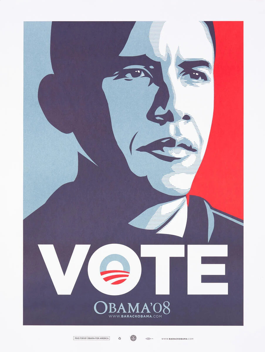 Vote - Obama '08 (Small) by Shepard Fairey