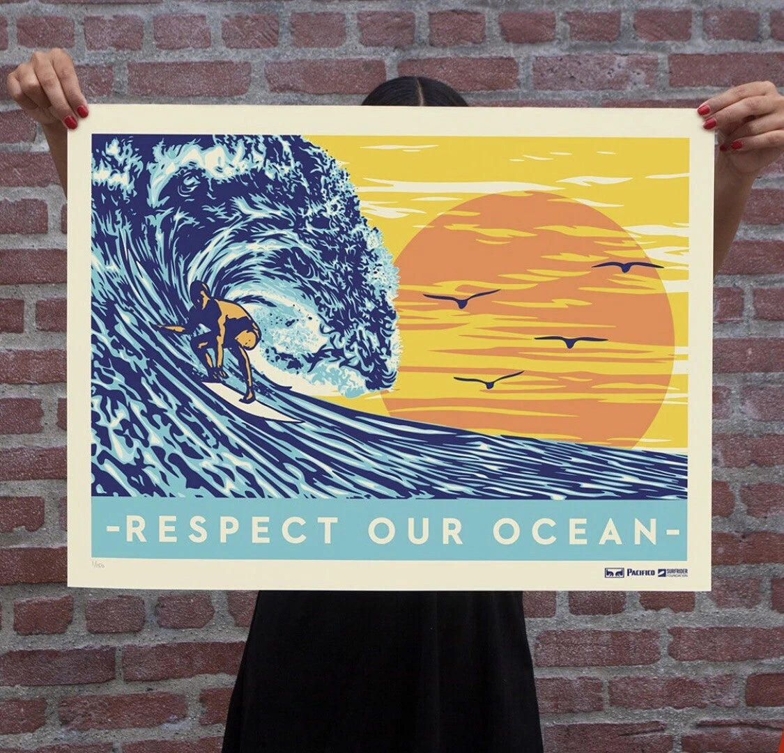Obey x Pacifico x Surfrider by Shepard Fairey