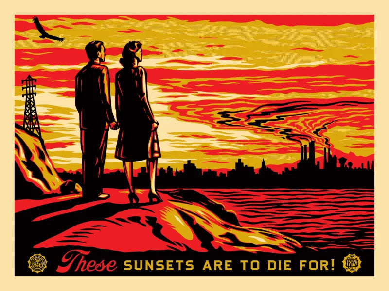Sunsets To Die For by Shepard Fairey