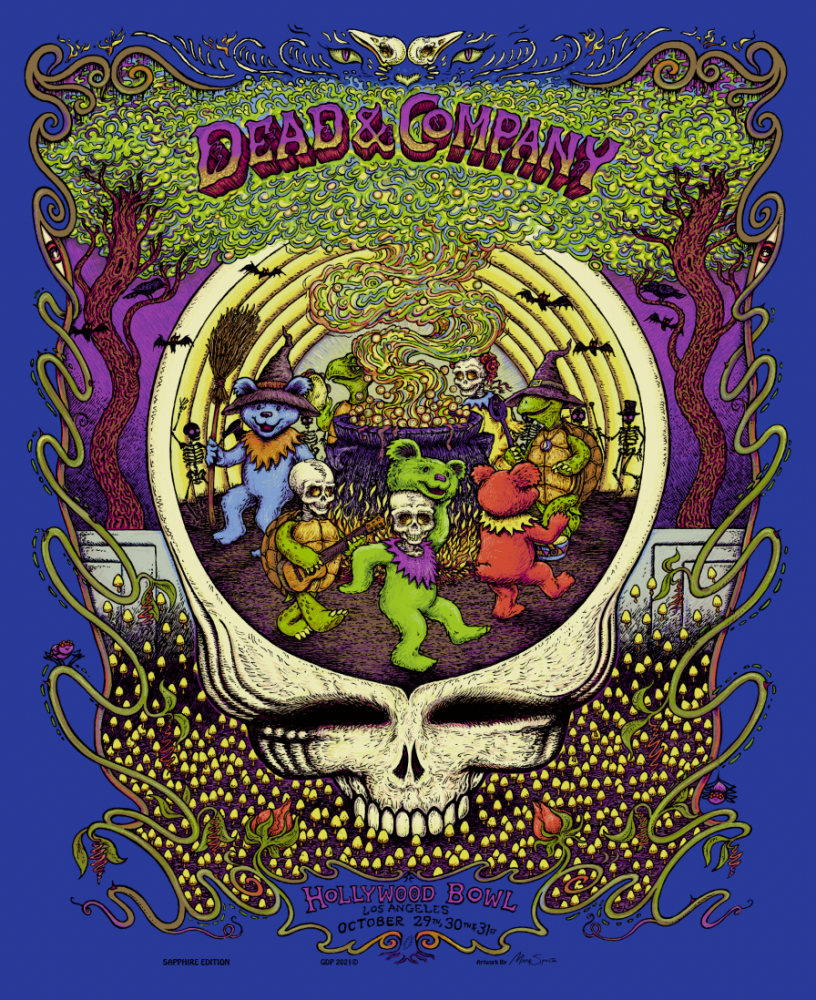 Dead & Company Los Angeles 21 (Sapphire Variant) by Marq Spusta